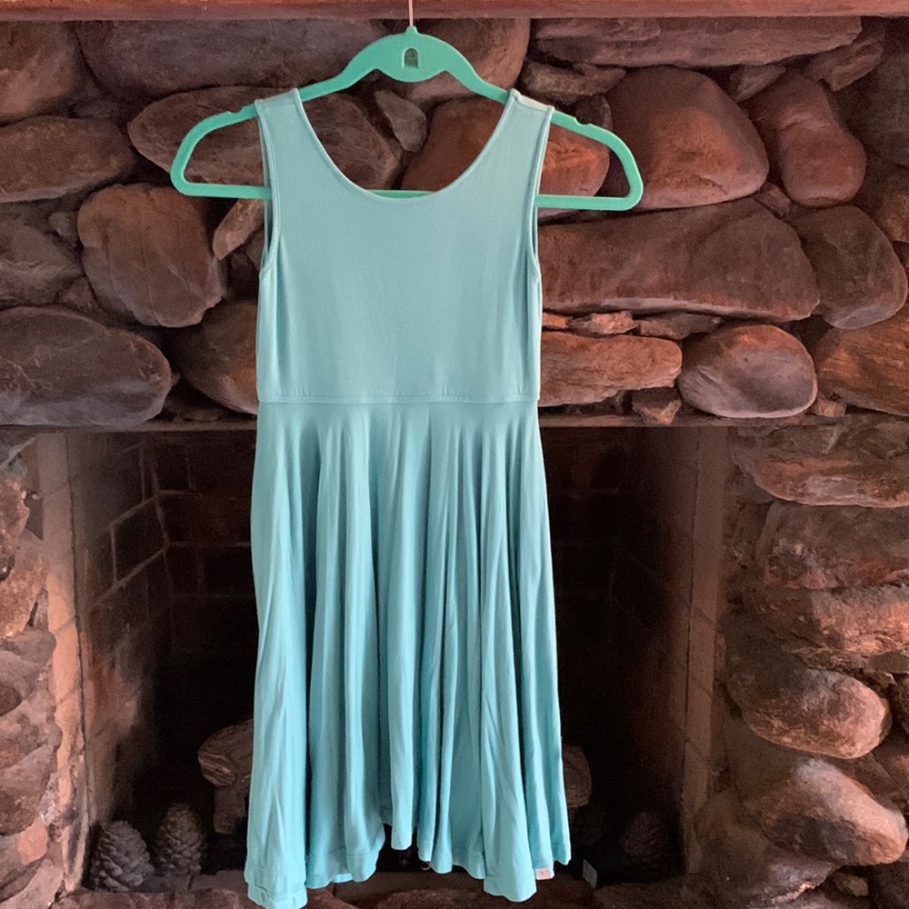 Teal Omi Jo dress with pockets
